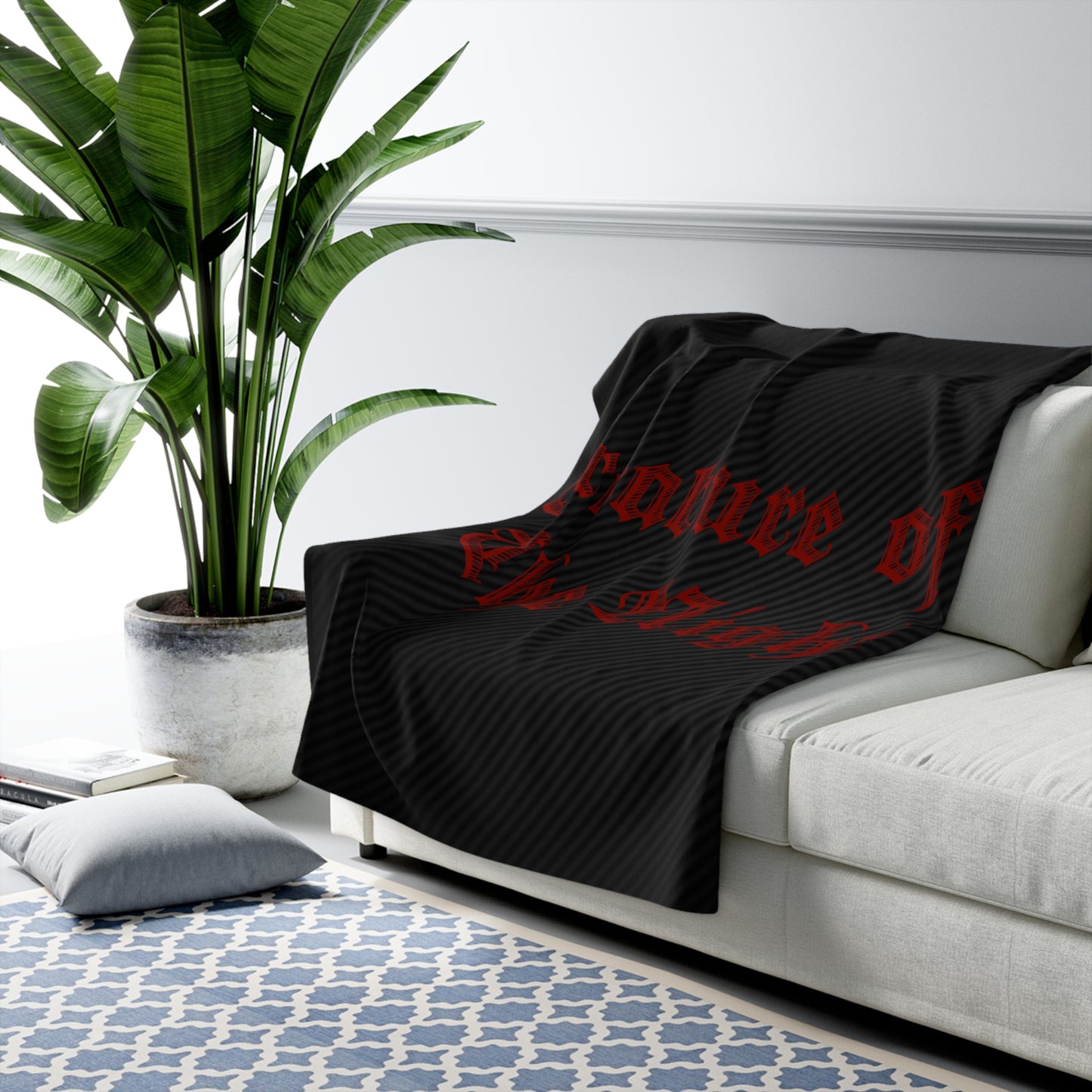Creature of the Night Sherpa Lined Blanket
