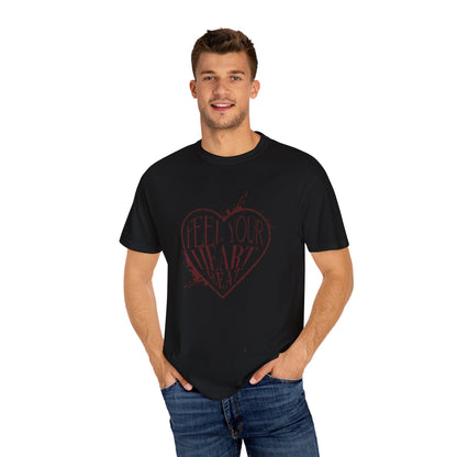 Feel Your Heartbeat Black T-Shirt