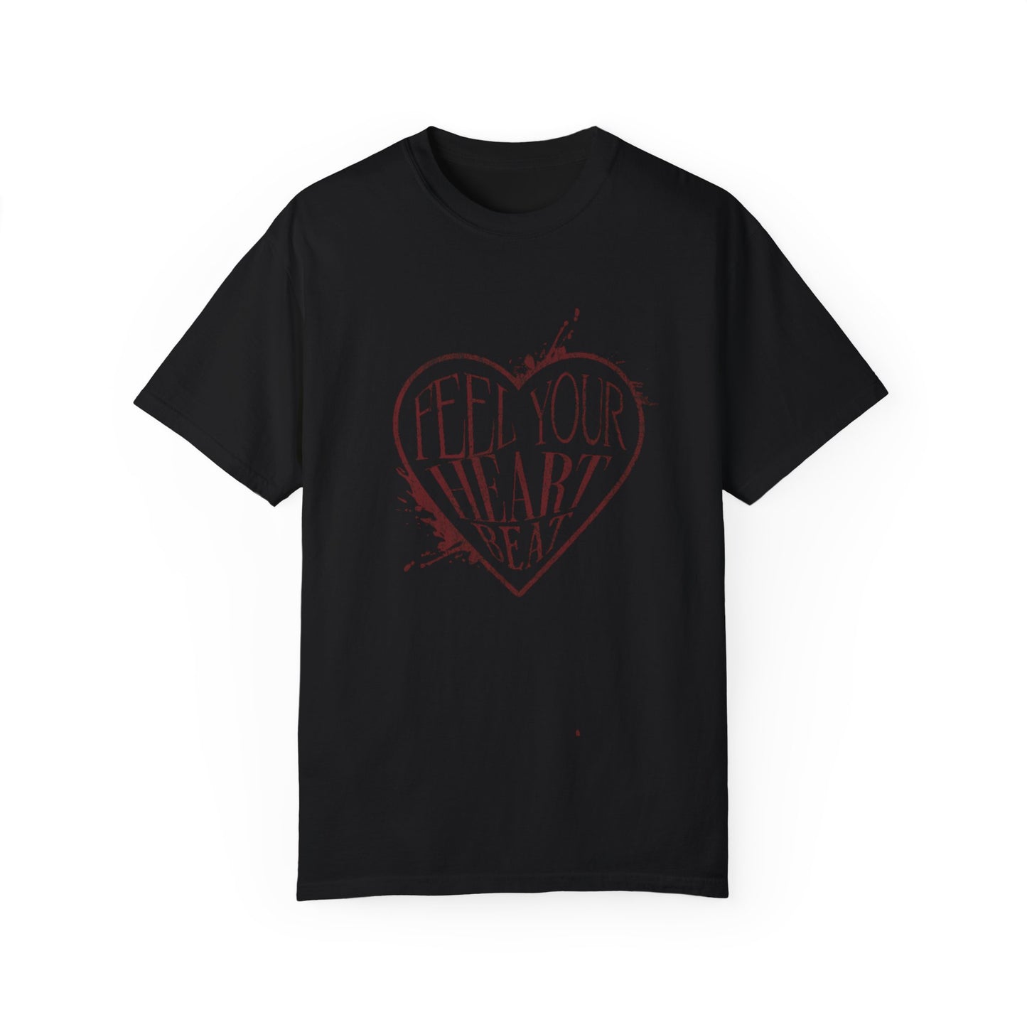 Feel Your Heartbeat Black T-Shirt