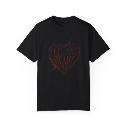 Feel Your Heartbeat Black T-Shirt