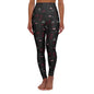 Vampire Print High Waisted Yoga Leggings