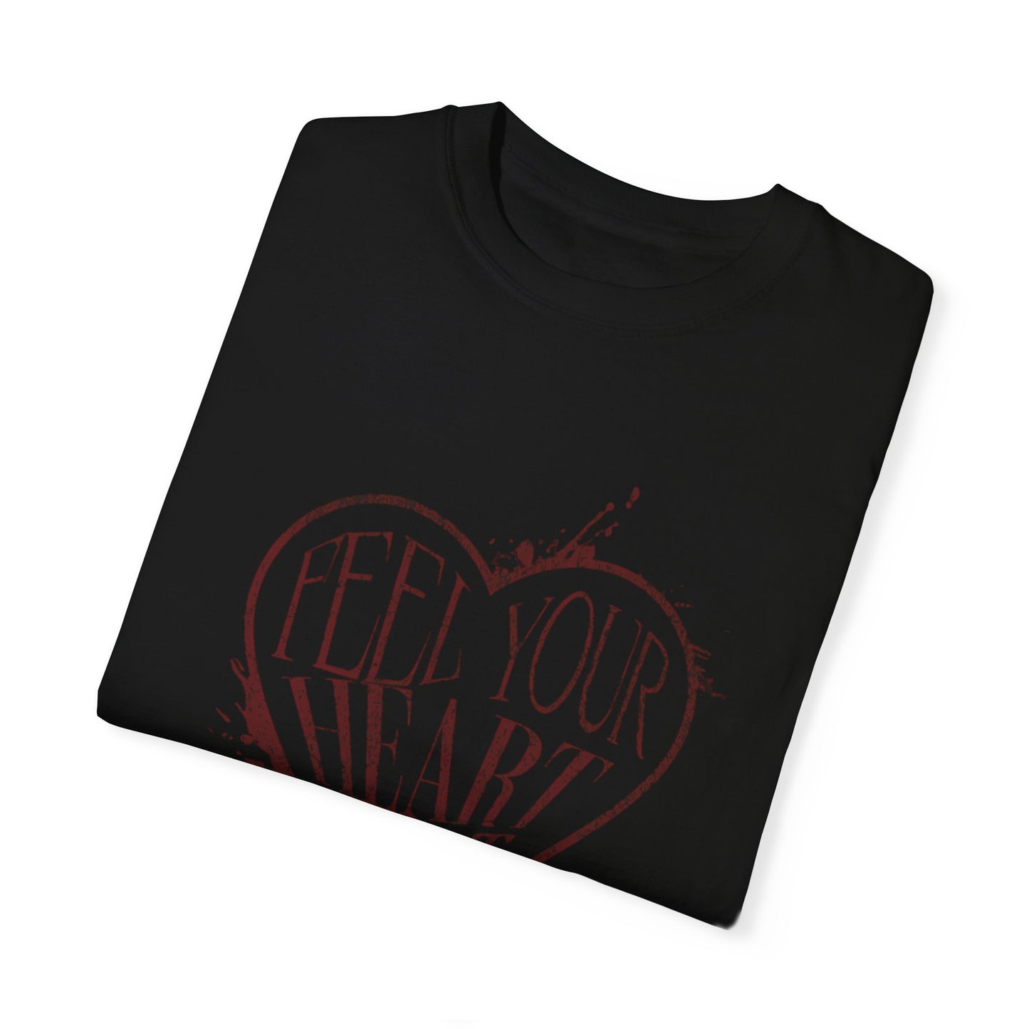 Feel Your Heartbeat Black T-Shirt
