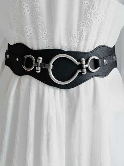 Vegan Leather & Hardware Waist Belt