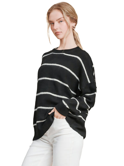 Wool Blend Striped Sweater