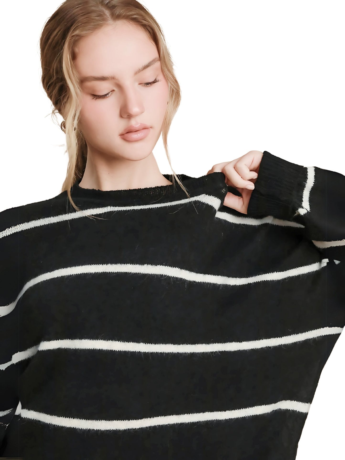 Wool Blend Striped Sweater