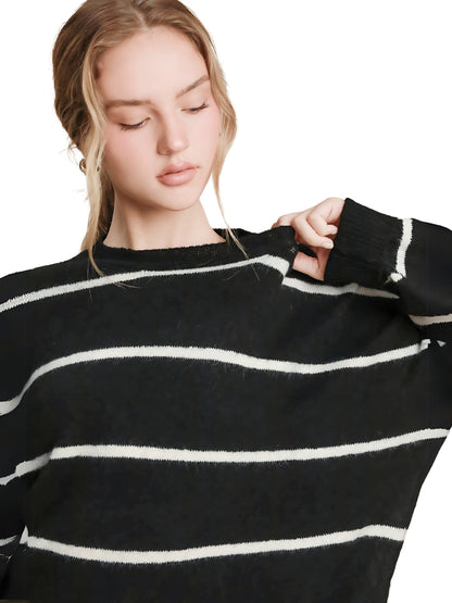 Wool Blend Striped Sweater