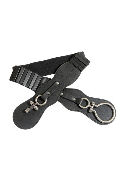 Vegan Leather & Hardware Waist Belt