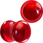 Acrylic Fake Blood Filled Saddle Plug Set 0G to 1 Inch