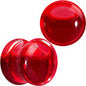 Acrylic Fake Blood Filled Saddle Plug Set 0G to 1 Inch