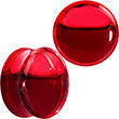 Acrylic Fake Blood Filled Saddle Plug Set 0G to 1 Inch