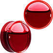 Acrylic Fake Blood Filled Saddle Plug Set 0G to 1 Inch