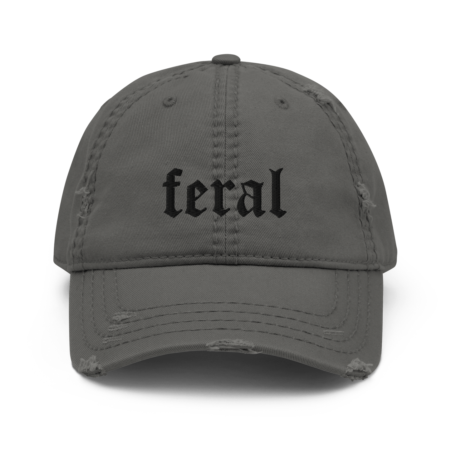 Feral Blackout Distressed Dad Hat