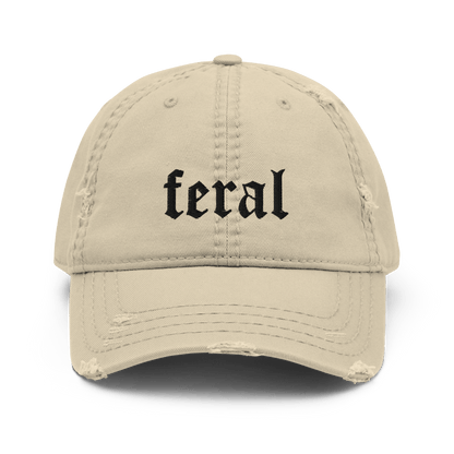 Feral Blackout Distressed Dad Hat