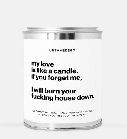 My Love Is Like A Candle - Sassy 16oz Paint Can Candle