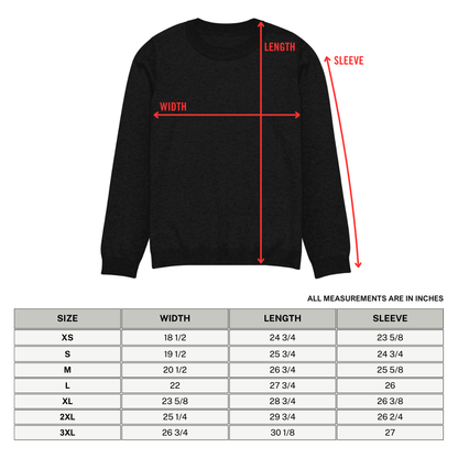 Cemetery Ash Knit Crew Neck Sweater